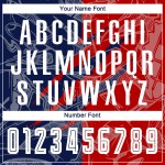 Graffiti Custom Scratch Uniform Jersey Sublimation Red-Navy Pattern USA Soccer