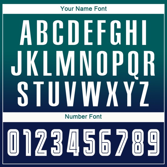 Teal Fade Uniform Sublimation Jersey Fashion Soccer White-Navy Custom Sleeve Long Teal Fade Uniform Sublimation Jersey Fashion Soccer White-Navy Custom Sleeve Long