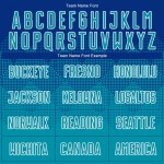 Uniform Teal-White Jersey Sublimation Soccer Custom Royal