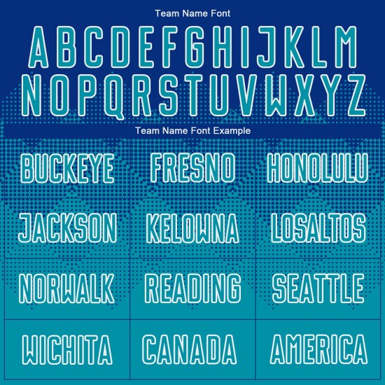 Uniform Teal-White Jersey Sublimation Soccer Custom Royal