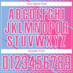 Soccer Uniform Sublimation Light Blue Custom Line Pink-White Jersey Soccer Uniform Sublimation Light Blue Custom Line Pink-White Jersey