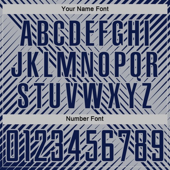 Soccer Line Gray Custom Sublimation Navy Uniform Jersey