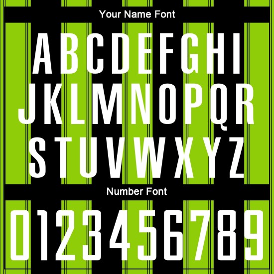 Black White-Neon Green Uniform Line Jersey Soccer Custom Sublimation