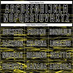 Custom Light Line Uniform Yellow-White Jersey Black Soccer Sublimation