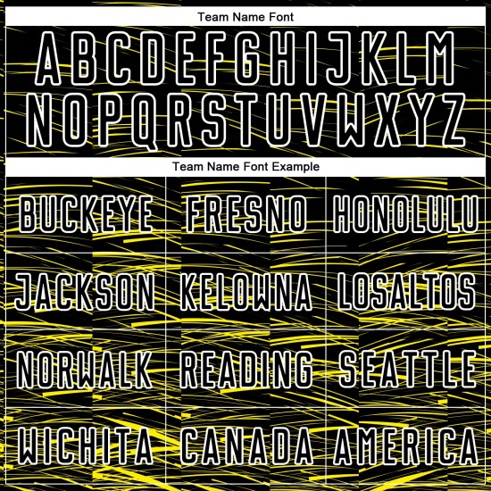 Custom Light Line Uniform Yellow-White Jersey Black Soccer Sublimation