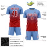 Light Jersey Red-White Custom Blue Uniform Sublimation Soccer Light Jersey Red-White Custom Blue Uniform Sublimation Soccer