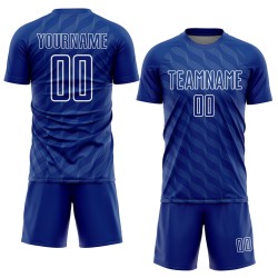 Custom Uniform Shape Sublimation Waves Jersey White Royal Soccer Custom Uniform Shape Sublimation Waves Jersey White Royal Soccer