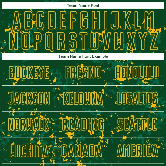 Abstract Sublimation Green Art Fragment Custom Jersey Uniform Green Soccer Gold-Kelly