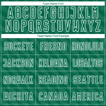 White Sublimation Shape Custom Kelly Soccer Green Uniform Waves Jersey