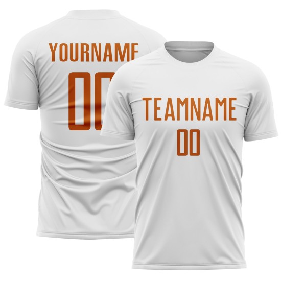 Orange Uniform White Soccer Custom Jersey Texas Sublimation Orange Uniform White Soccer Custom Jersey Texas Sublimation