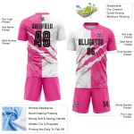 Pattern Uniform Black-Pink Sublimation Custom Scratch Graffiti Jersey Soccer Pattern Uniform Black-Pink Sublimation Custom Scratch Graffiti Jersey Soccer