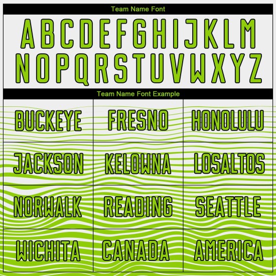 Jersey Line Sublimation White Neon Green-Black Soccer Custom Uniform Gradient