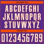 Sublimation Pinstripe Custom White-Orange Fade Soccer Purple Uniform Jersey Fashion Sublimation Pinstripe Custom White-Orange Fade Soccer Purple Uniform Jersey Fashion