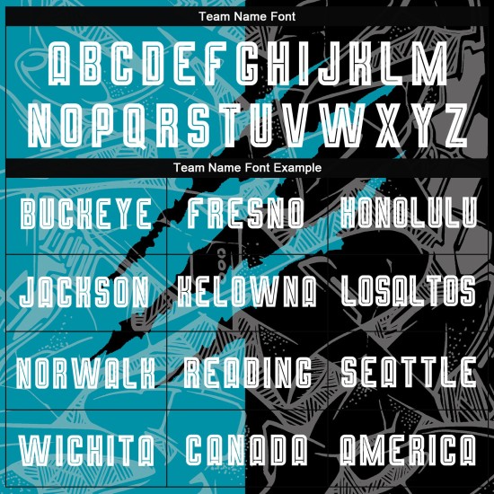 Soccer Pattern Uniform Graffiti Sublimation Black-Teal Jersey Custom Scratch Soccer Pattern Uniform Graffiti Sublimation Black-Teal Jersey Custom Scratch