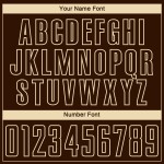 Soccer Custom Cream Jersey Uniform Sublimation Brown Soccer Custom Cream Jersey Uniform Sublimation Brown