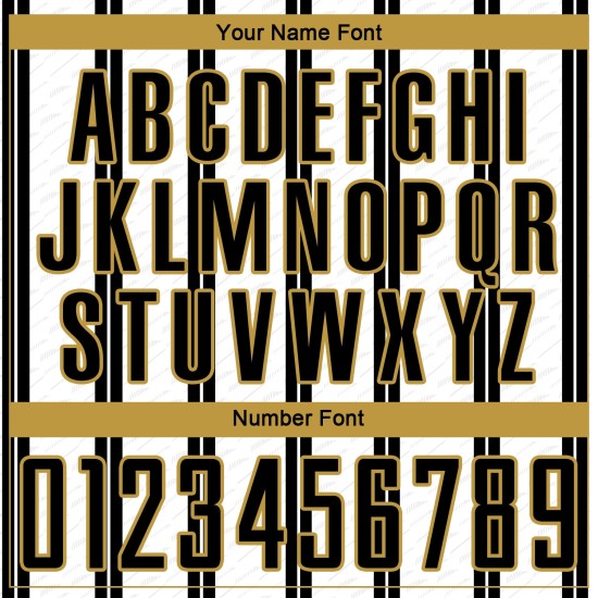 White-Old Uniform Line Jersey Gold Soccer Sublimation Black Custom White-Old Uniform Line Jersey Gold Soccer Sublimation Black Custom