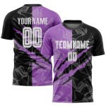 Scratch Jersey Pattern Uniform Purple Black-Medium Graffiti Soccer Sublimation Custom Scratch Jersey Pattern Uniform Purple Black-Medium Graffiti Soccer Sublimation Custom