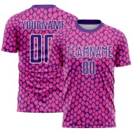 Jersey Purple-White Soccer Snake Skin Pink Custom Sublimation Uniform