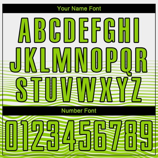 Jersey Line Sublimation White Neon Green-Black Soccer Custom Uniform Gradient