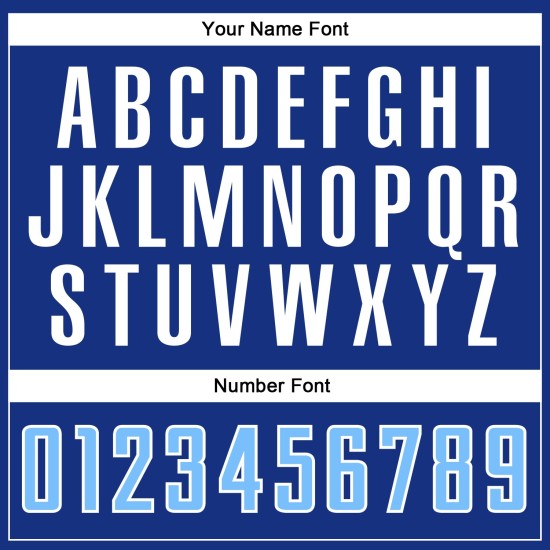 Blue-White Split Custom Sublimation Fashion Uniform Royal Light Jersey Soccer Blue-White Split Custom Sublimation Fashion Uniform Royal Light Jersey Soccer