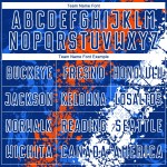 Sublimation Art Dripping Custom Uniform Soccer Splatter Jersey Royal Orange-White Sublimation Art Dripping Custom Uniform Soccer Splatter Jersey Royal Orange-White