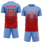 Light Jersey Red-White Custom Blue Uniform Sublimation Soccer Light Jersey Red-White Custom Blue Uniform Sublimation Soccer