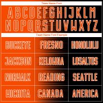 Soccer Gradient Custom Jersey Orange-White Sublimation Line Uniform Black Soccer Gradient Custom Jersey Orange-White Sublimation Line Uniform Black