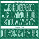 White Sublimation Shape Custom Kelly Soccer Green Uniform Waves Jersey