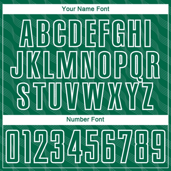 White Sublimation Shape Custom Kelly Soccer Green Uniform Waves Jersey