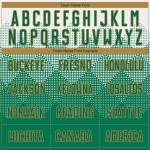 Soccer Green-Old Uniform Sublimation Gold Custom Kelly White Jersey