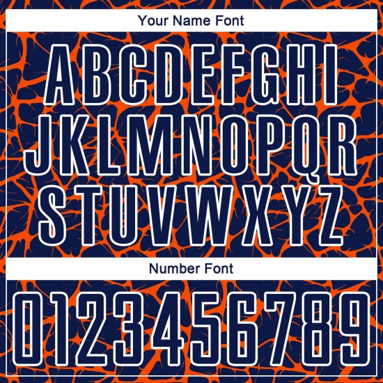 Abstract Soccer Network Jersey Custom Orange-White Splash Navy Sublimation Uniform