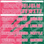 Graffiti Pattern Pink-Kelly Soccer Uniform Neon Sublimation Jersey Custom Green Scratch