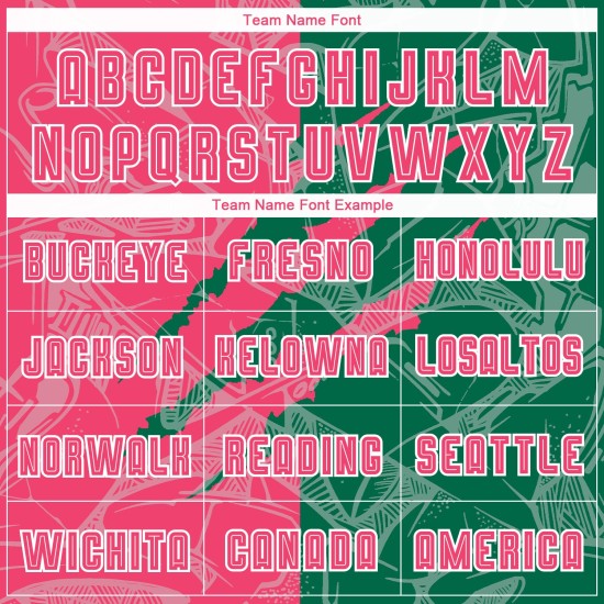 Graffiti Pattern Pink-Kelly Soccer Uniform Neon Sublimation Jersey Custom Green Scratch