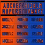 Fashion Soccer Custom Uniform Thunder Sublimation Jersey Gradient Orange-Black Blue