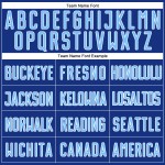 Blue-White Split Custom Sublimation Fashion Uniform Royal Light Jersey Soccer Blue-White Split Custom Sublimation Fashion Uniform Royal Light Jersey Soccer