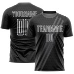 Sublimation Steel White Uniform Gray Diagonal Lines Custom Jersey Soccer Sublimation Steel White Uniform Gray Diagonal Lines Custom Jersey Soccer