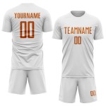 Orange Uniform White Soccer Custom Jersey Texas Sublimation Orange Uniform White Soccer Custom Jersey Texas Sublimation