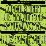 Soccer Uniform Green Black Sublimation Lines And Dots Custom Neon Jersey Soccer Uniform Green Black Sublimation Lines And Dots Custom Neon Jersey