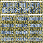 Custom Geometric Jersey Soccer Arrow Royal Yellow-White Uniform Sublimation Custom Geometric Jersey Soccer Arrow Royal Yellow-White Uniform Sublimation