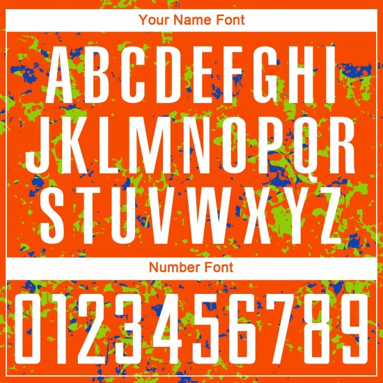 Jersey Uniform Custom Sublimation Blue Neon Fragment Orange Abstract Soccer Green-Thunder Art Jersey Uniform Custom Sublimation Blue Neon Fragment Orange Abstract Soccer Green-Thunder Art