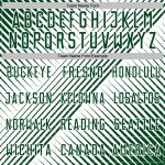 Soccer Jersey Custom Sublimation Line White Green Uniform