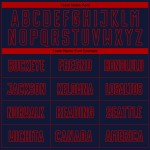 Fashion Red Soccer Pinstripe Navy Sublimation Jersey Uniform Custom Fade