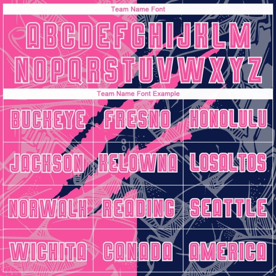 Jersey Graffiti Soccer Pink-Navy Scratch Sublimation Uniform Custom Pattern