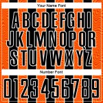 Black Soccer Jersey Uniform Orange-White Custom Line Sublimation