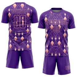 Shapes Geometric Light Soccer Pink Custom Uniform Jersey Purple Sublimation Shapes Geometric Light Soccer Pink Custom Uniform Jersey Purple Sublimation