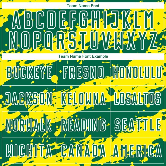 Green Soccer Splash Kelly Yellow-White Sublimation Jersey Light Custom Uniform