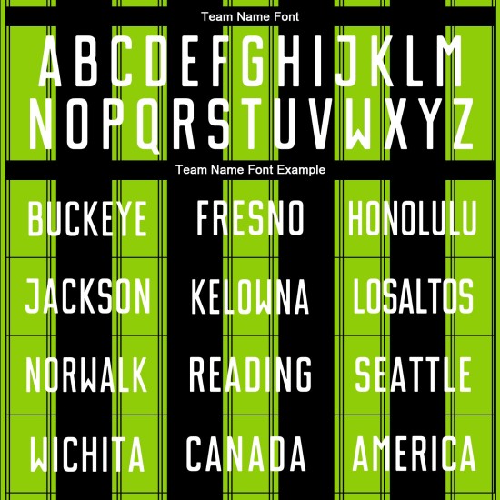 Black White-Neon Green Uniform Line Jersey Soccer Custom Sublimation