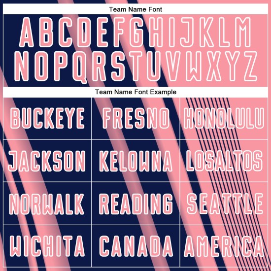 Jersey Pink Soccer Sublimation Lines Sports Uniform Medium Navy-White Custom