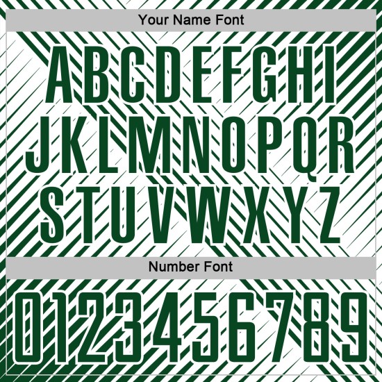 Soccer Jersey Custom Sublimation Line White Green Uniform