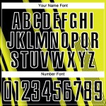 Sports Custom Yellow Neon Black-White Uniform Soccer Lines Jersey Sublimation Sports Custom Yellow Neon Black-White Uniform Soccer Lines Jersey Sublimation